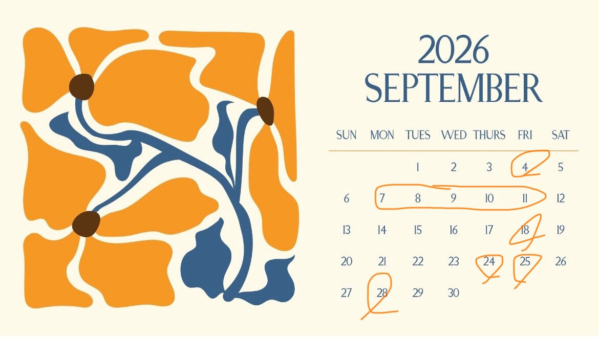 9月ももう始まってしまいましたが！